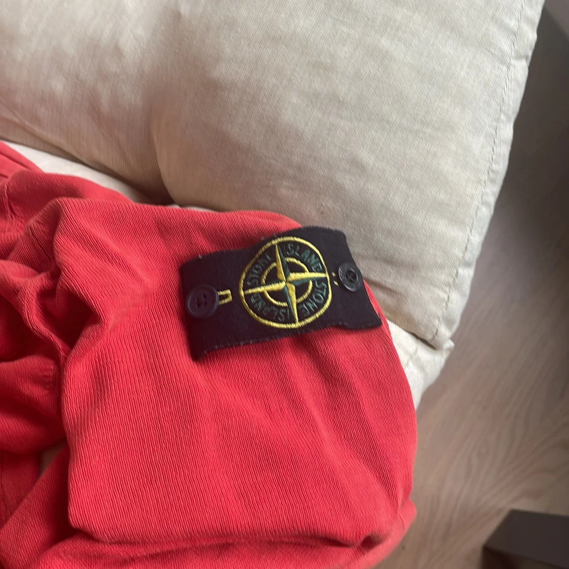 Röd Stone Island tröja i bomull - 1
