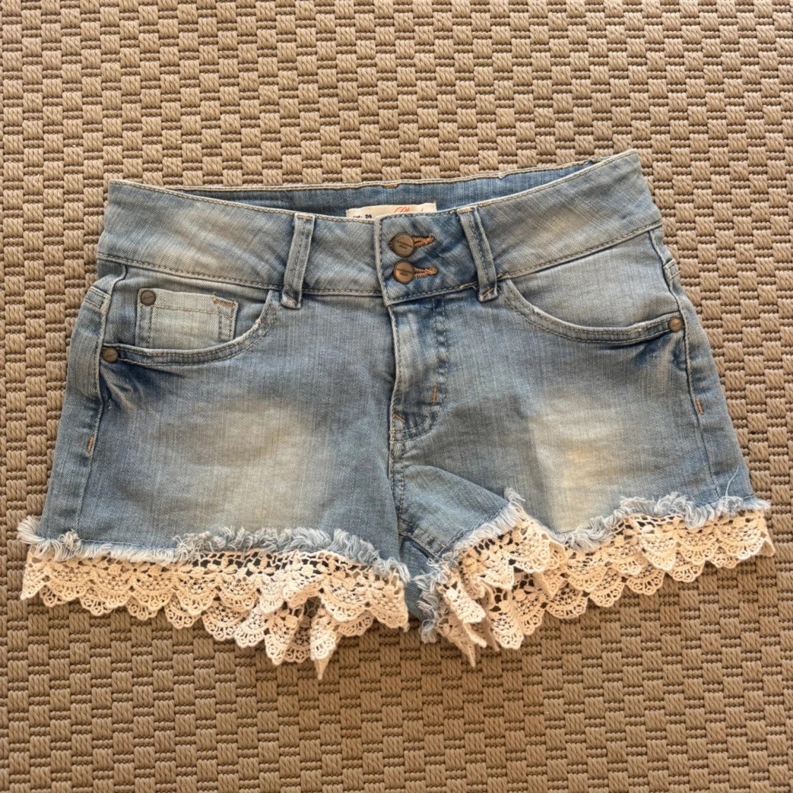 Ljus blåa low waist shorts 🌸🌸
