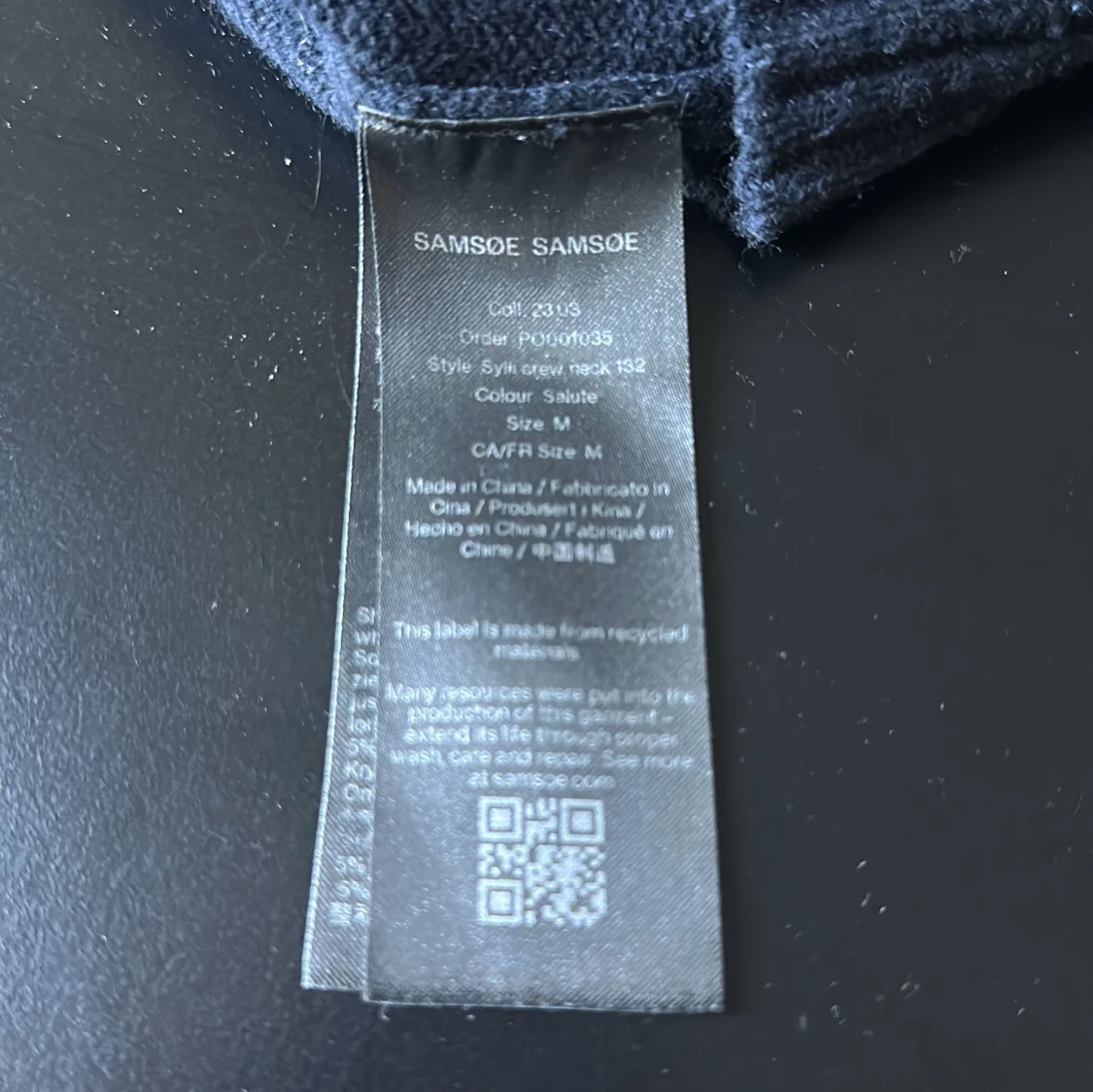 Mörkblå stickad tröja från Samsøe Samsøe - 3