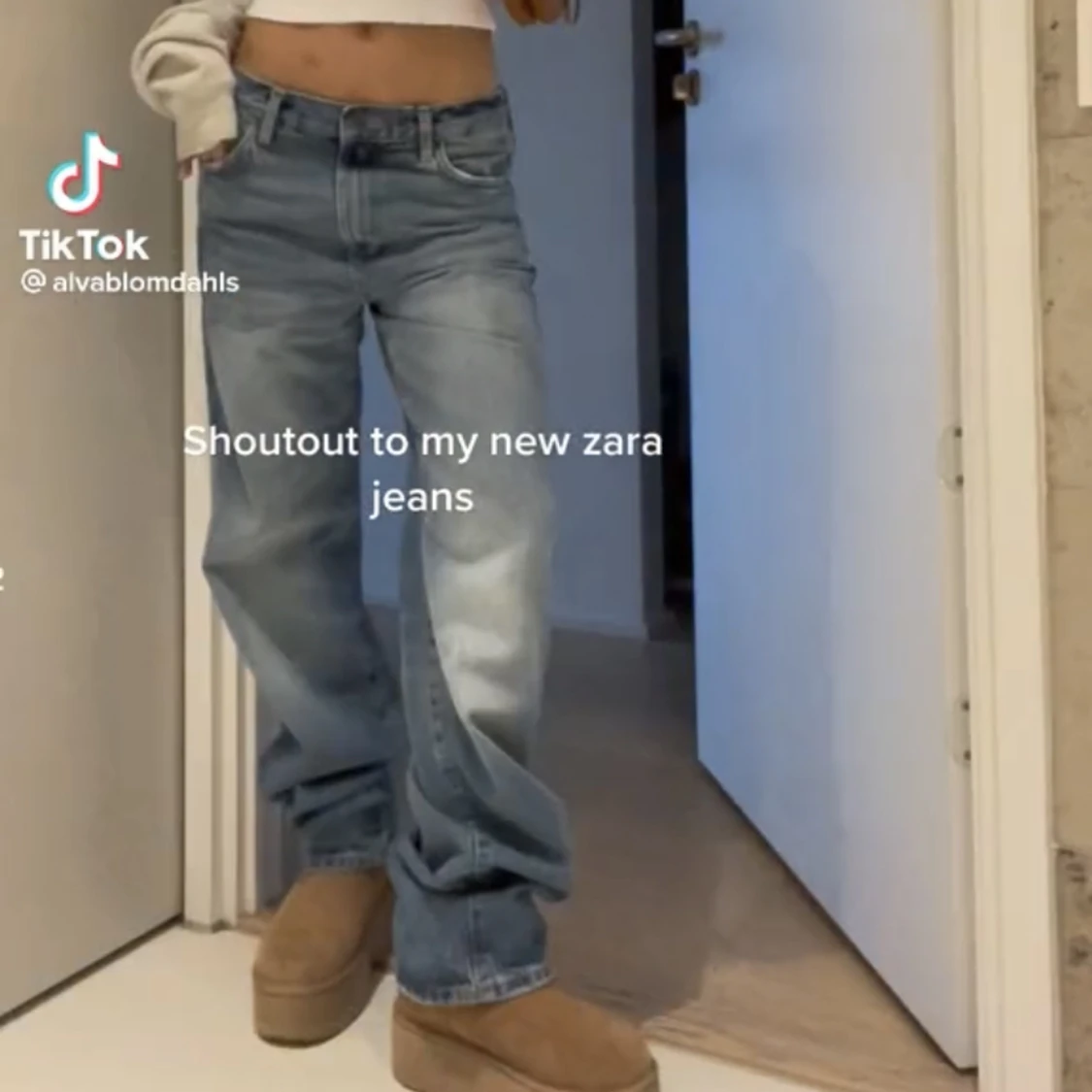 Zara låga jeans