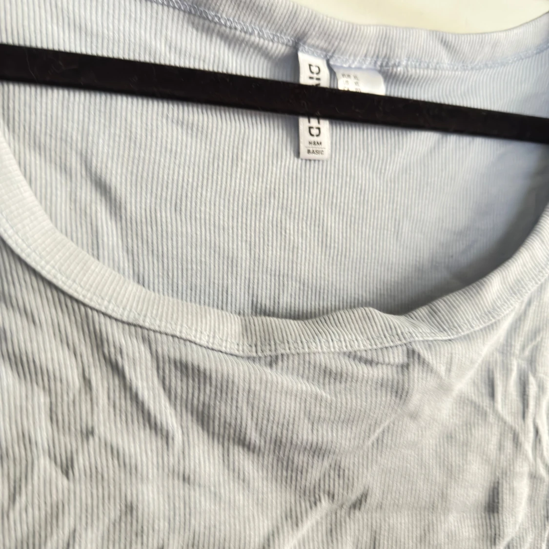 Crop top tshirt babyblå - 3