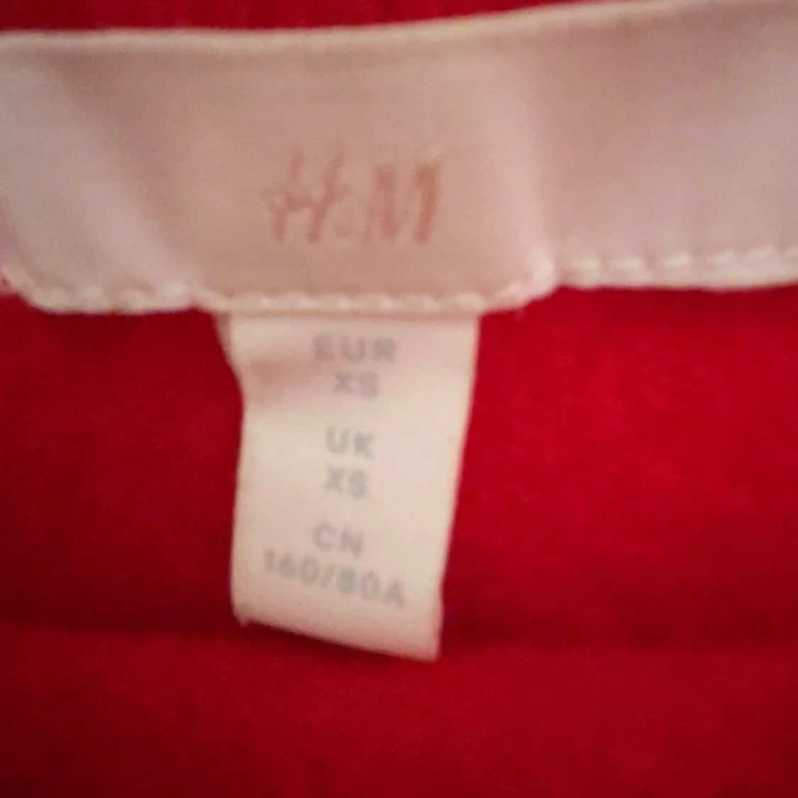 Röd stickad tröja från H&M - 1