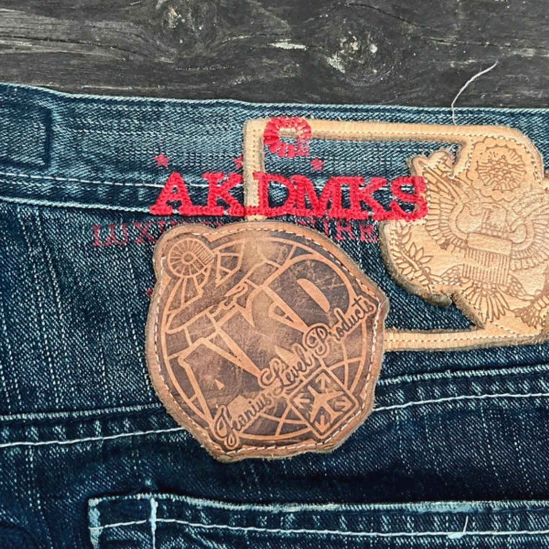 Blå wide jeans från Akademiks - 4