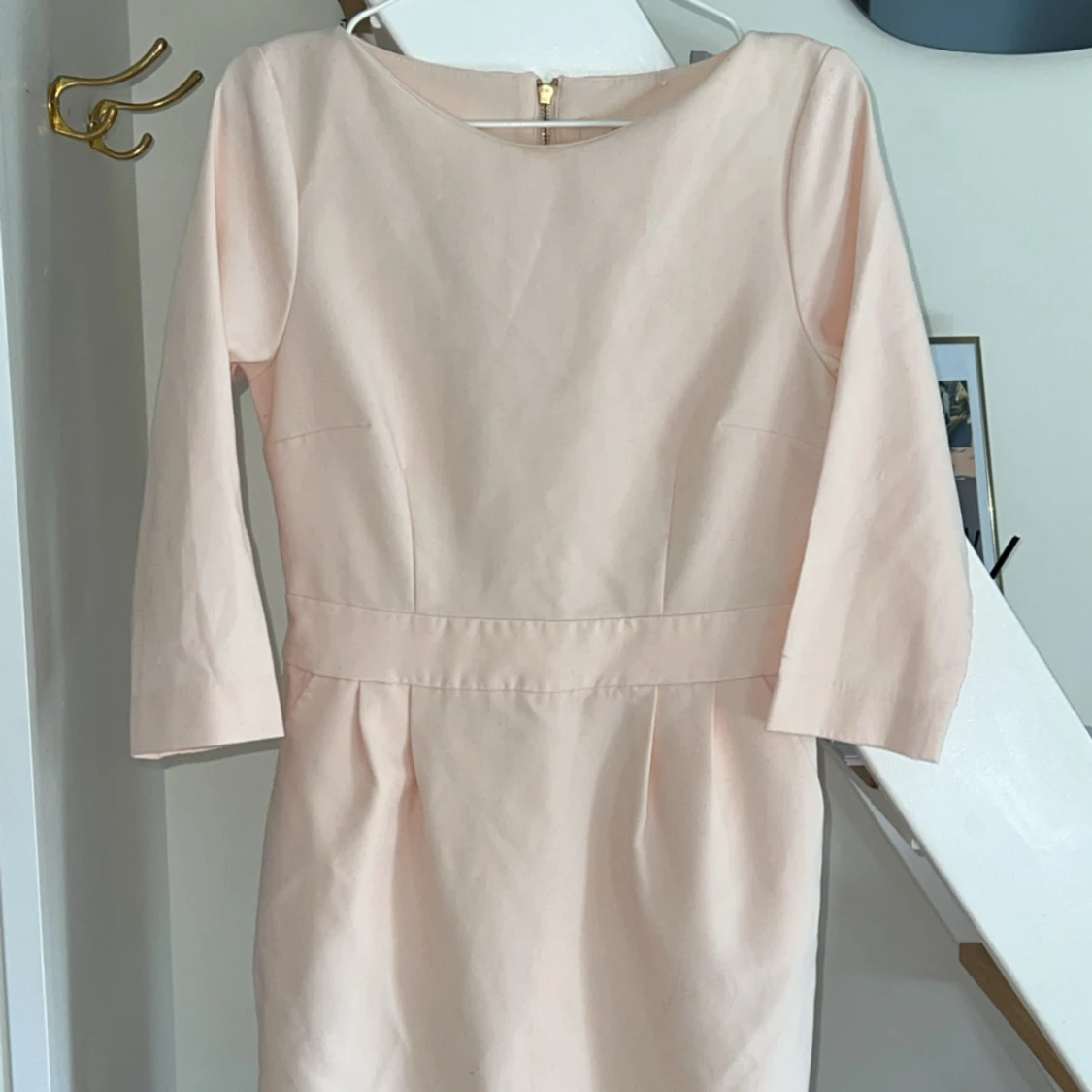 Ljusrosa knälång klänning - 2