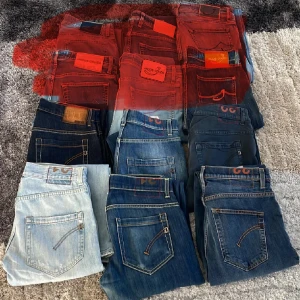 Jeans bulk, 3 st dondup jeans - Säljer en jeans bulk på 3 st dondup jeans, men säljer de även enskilt. Nypris på alla tillsammans är ca 20 000kr, mitt pris är 5499! Hör av dig vid funderingar! OBS det finns bara 3 par kvar!