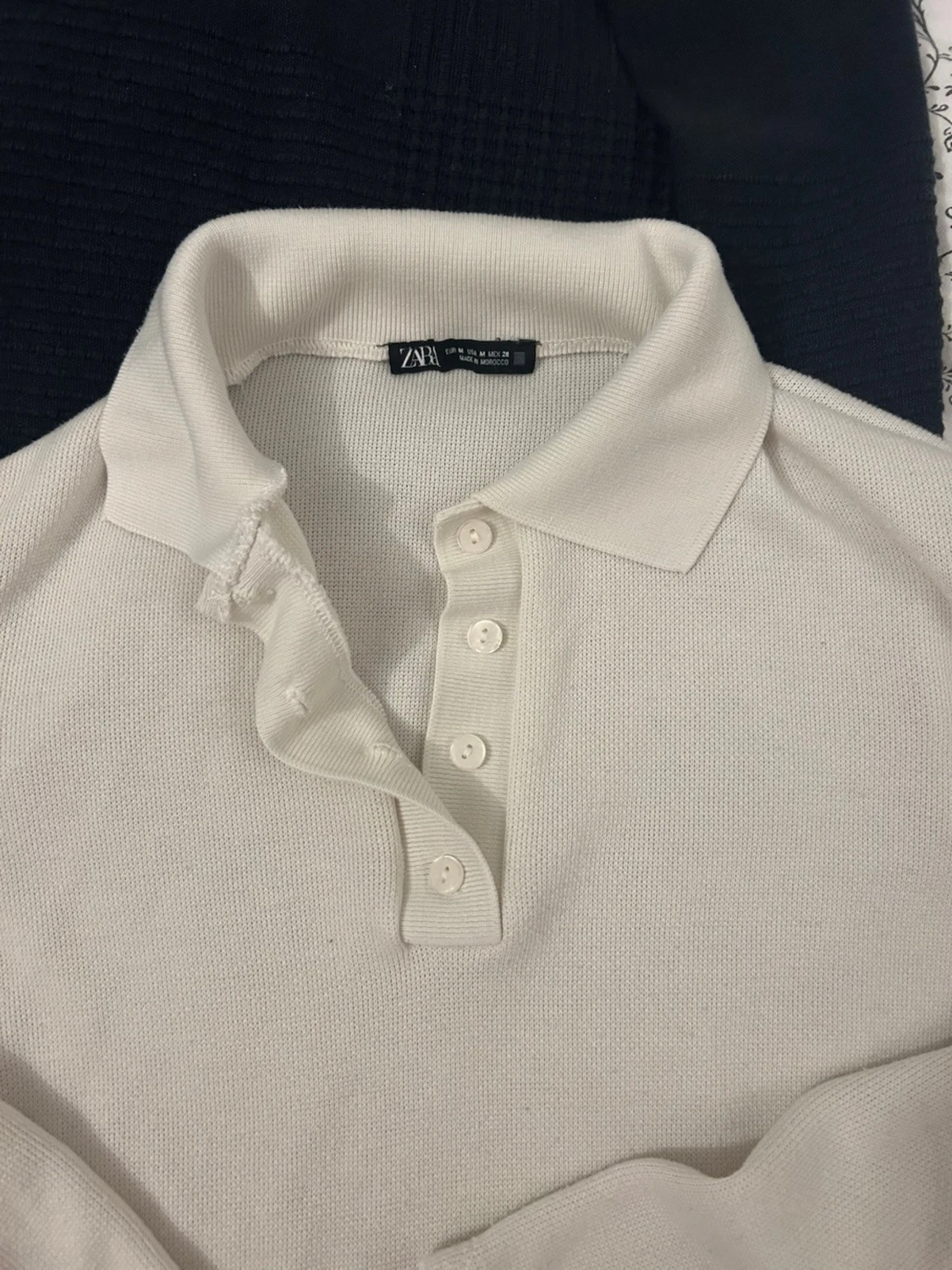 Vit långärmad skjorta från Zara