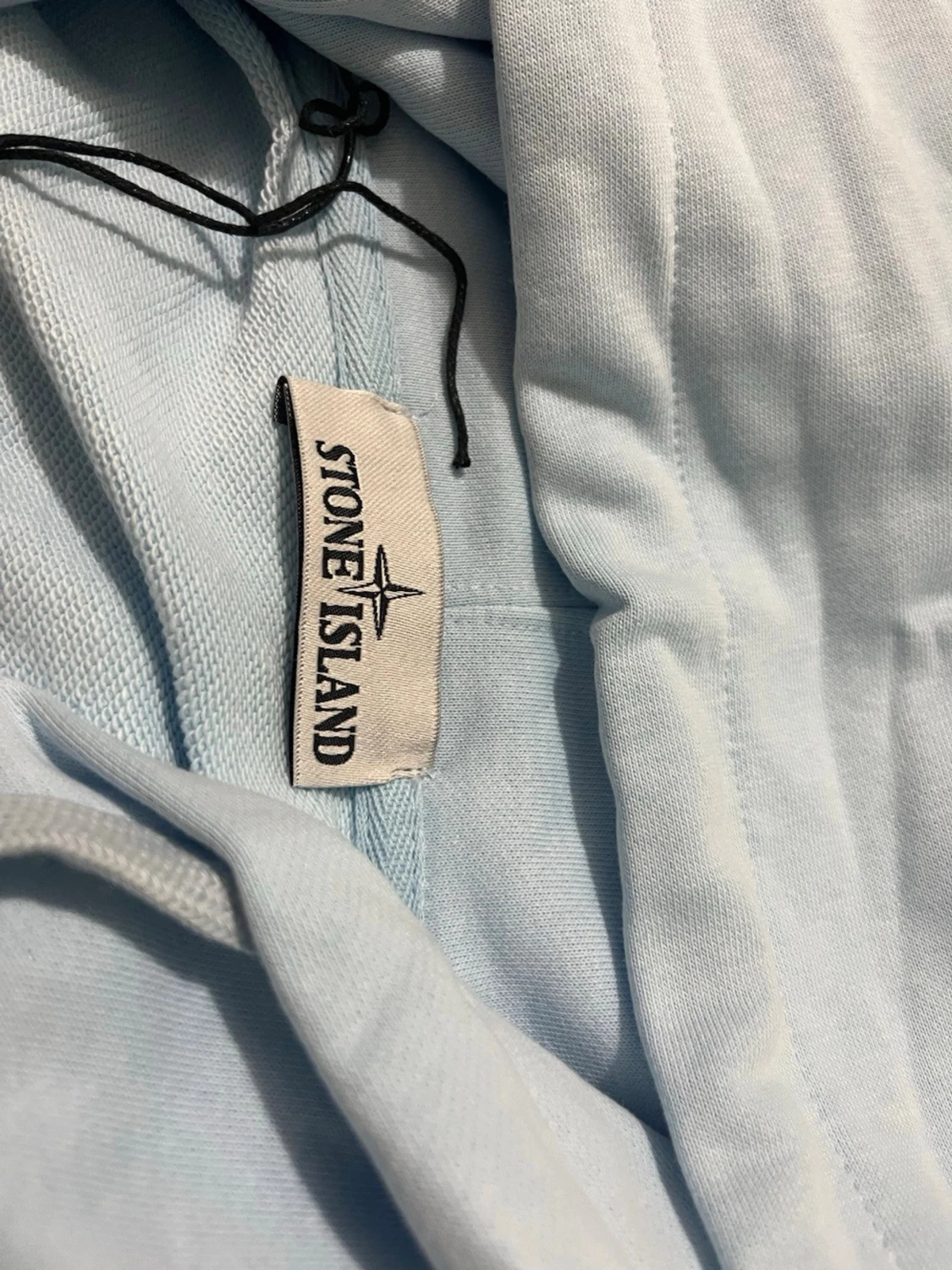 Ljusblå hoodie från Stone Island - 3