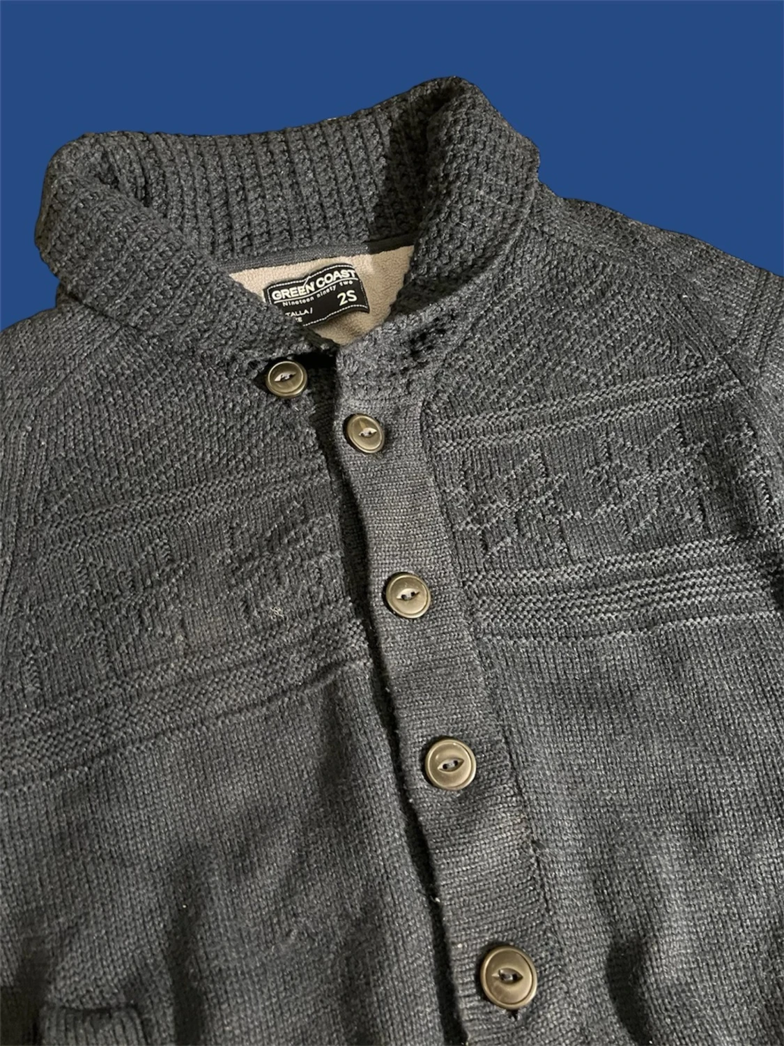 *Unik* fodrad cardigan  - 1