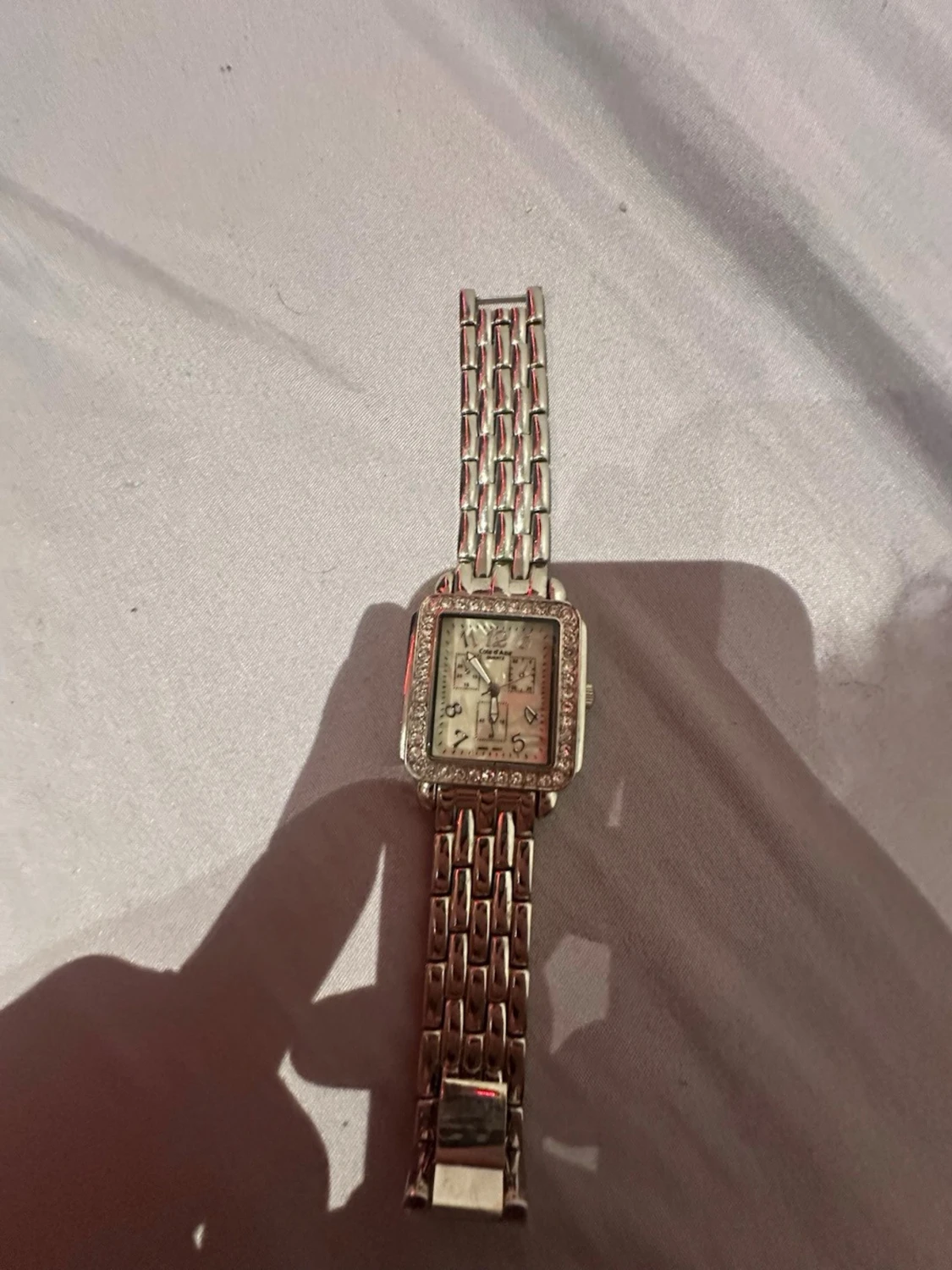 Cote d'Azur silverfärgad klocka - 1