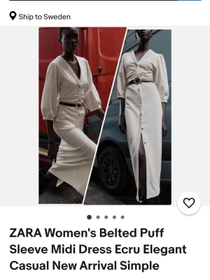 ZARA beige klänning med bälte - SÖKES! Någon som har och vill sälja?