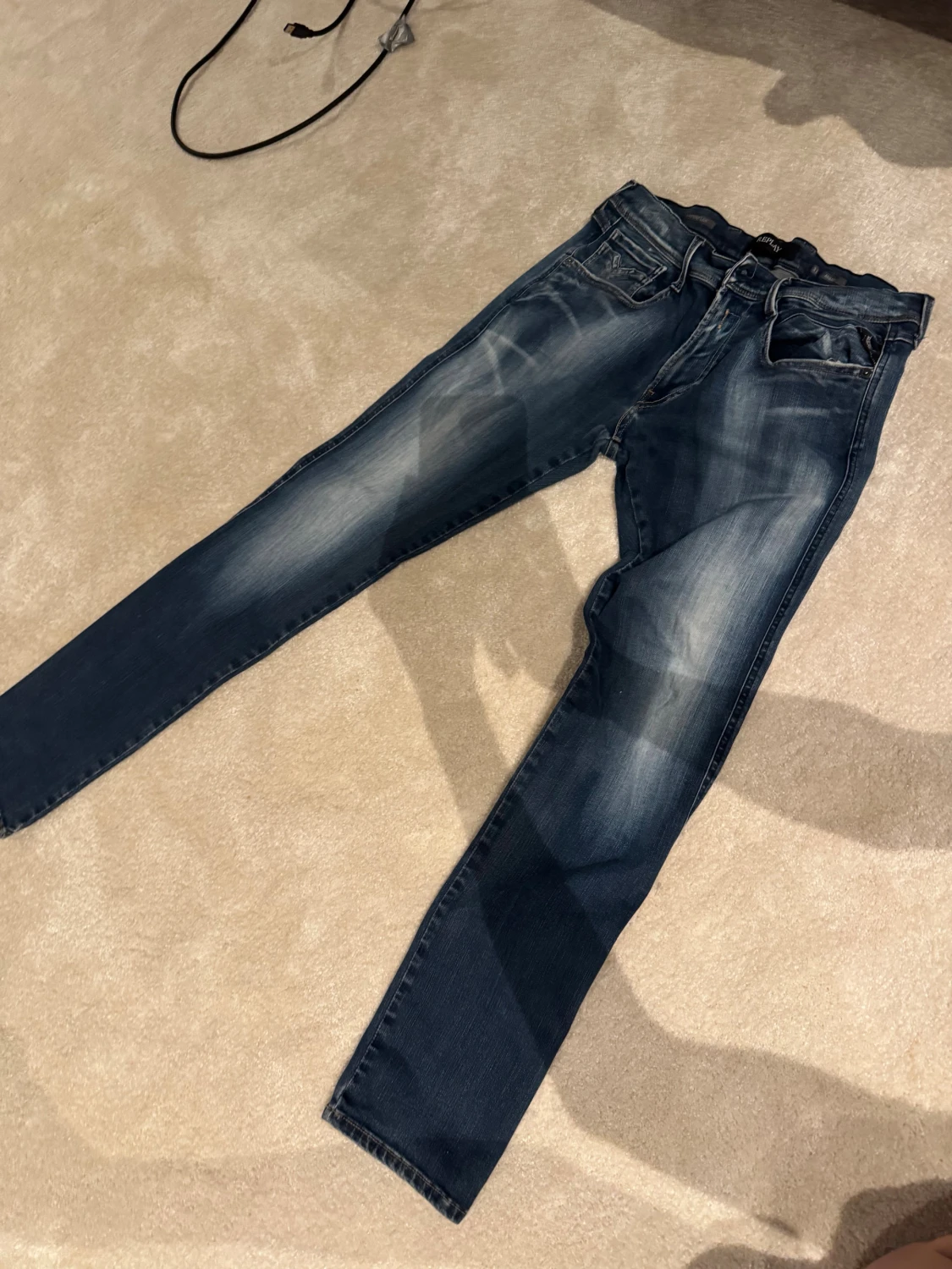 Replay Anbass blå jeans herr w-33 l-32.         1 - 3