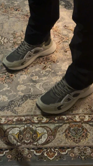 Dior B30 sneakers grön/vit mesh - Säljer ett par Dior B30 sneakers i grönt och vitt med coola reflekterande detaljer och stor CD-logga på sidan. Ovandelen är i mesh och syntet med snörning och platt sula. Snygg och modern siluett som sticker ut.