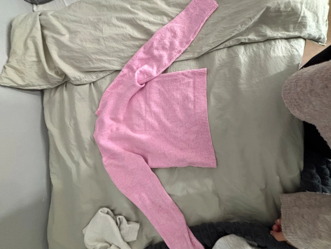 Ljusrosa stickad tröja Vero Moda - 1