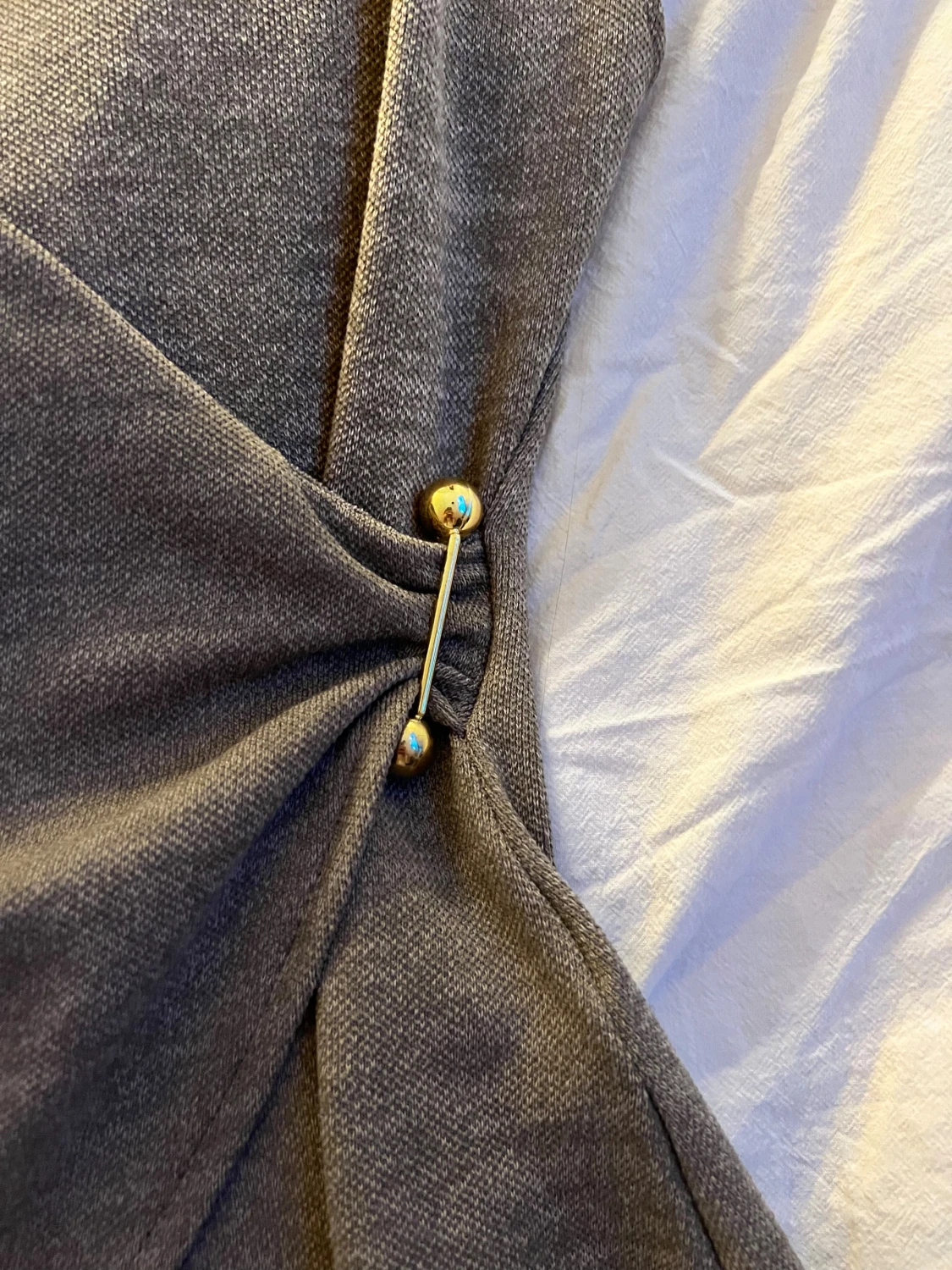 Brun/beige omlottopp från Zara - 1