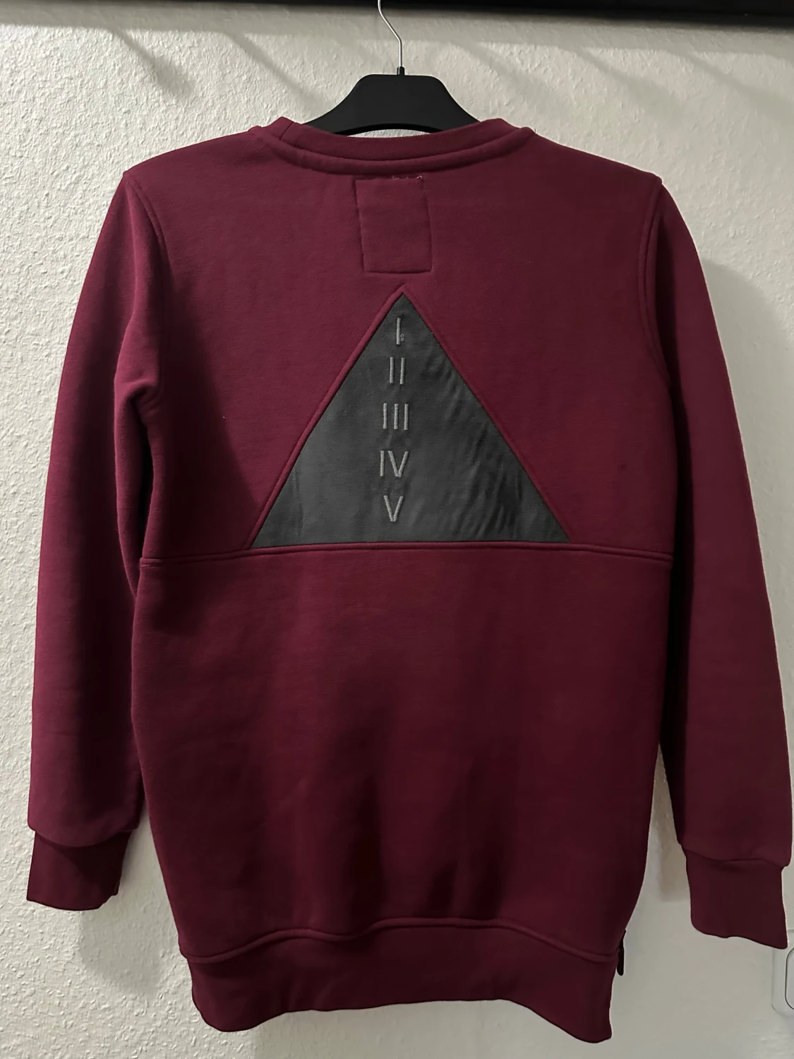 Vinröd sweatshirt King B-Rich S - 1