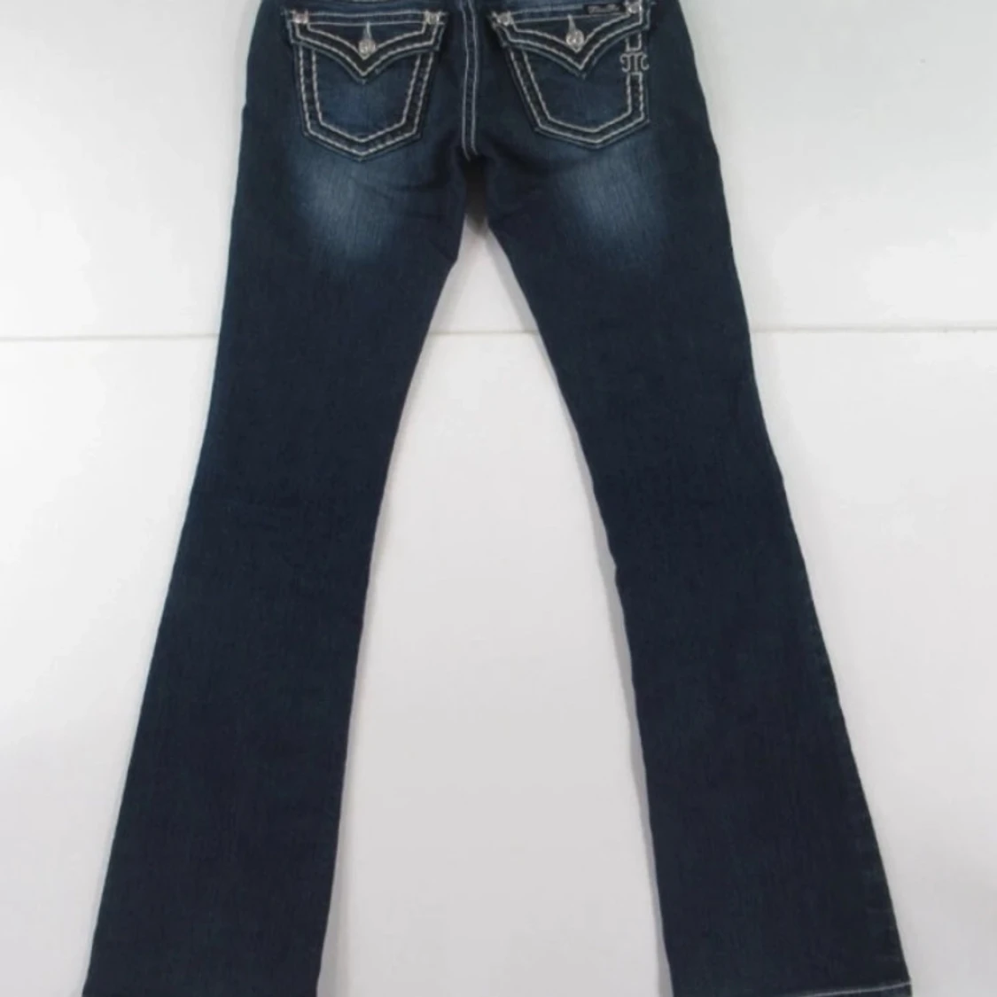 Mörkblå Miss Me bootcut jeans - 1