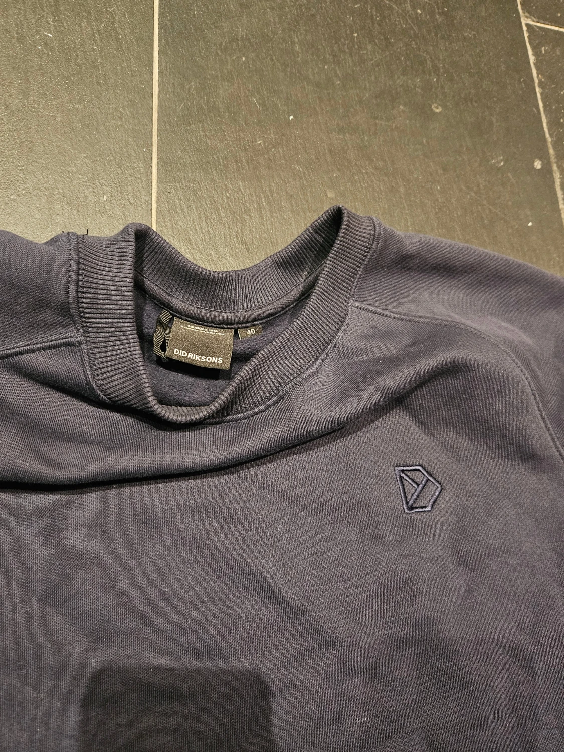 Mörkblå sweatshirt från Didriksons - 2