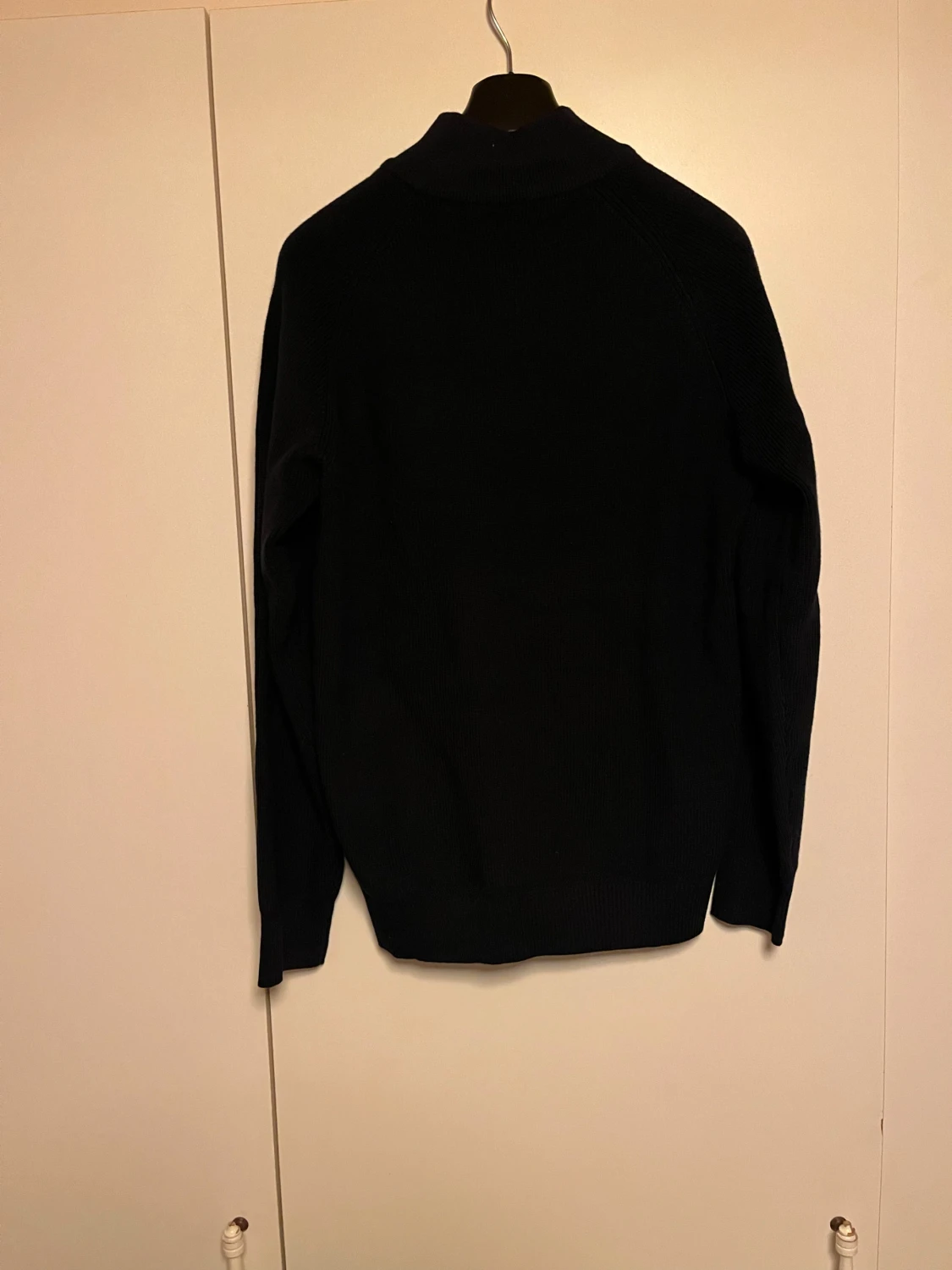 Svart stickad half zip tröja GANT - 2