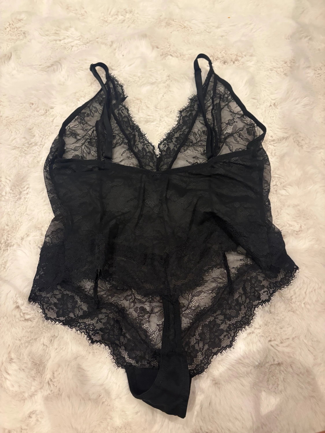 Svart spetsig korsettbody - 1