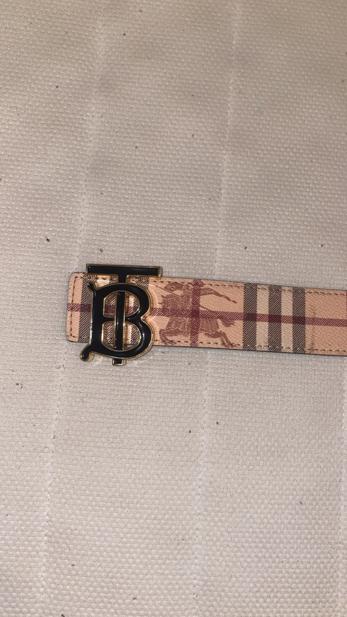 Burberry vändbart bälte med TB-spänne - 3