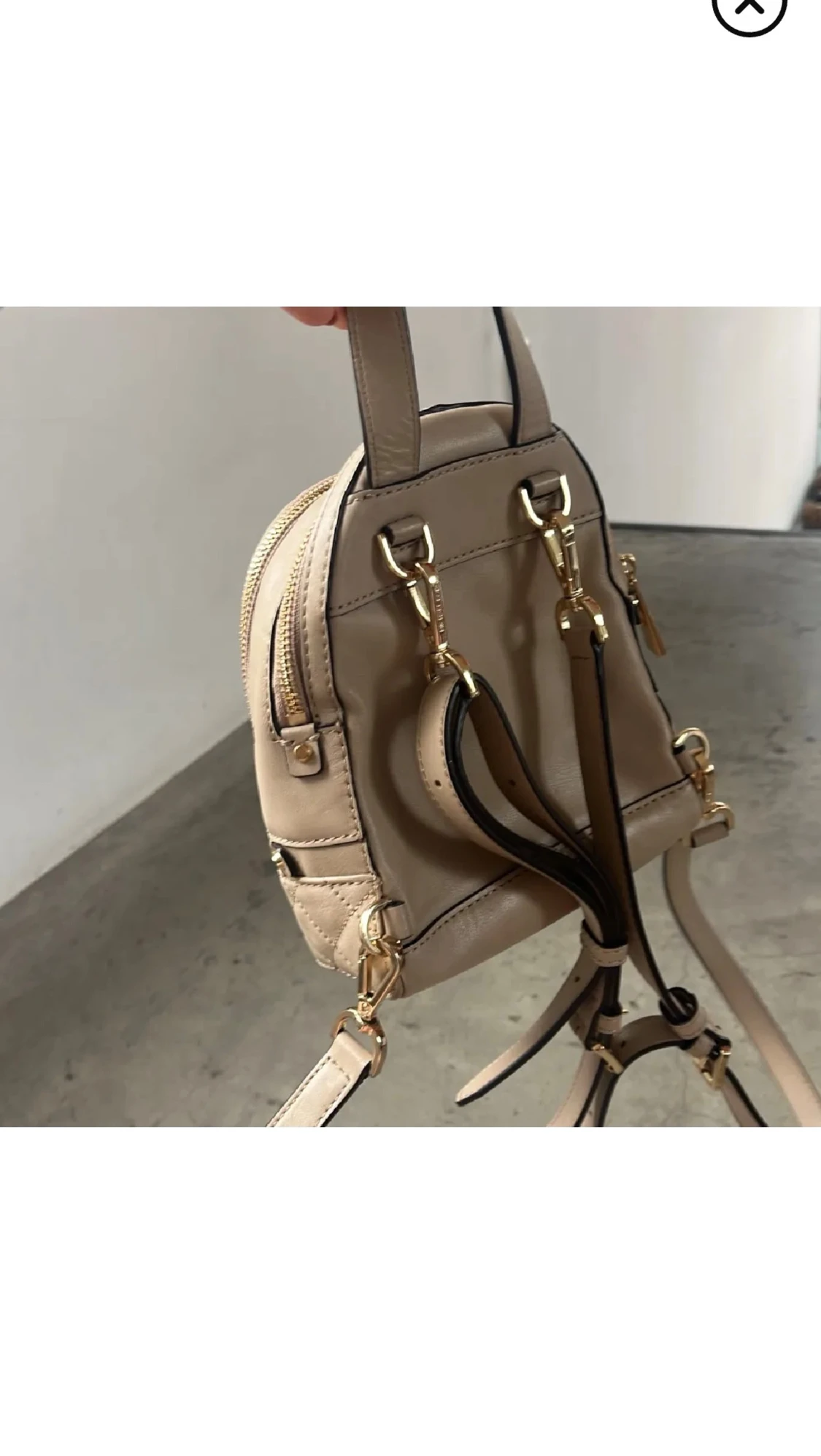 Beige quiltad ryggsäck Michael Kors - 1