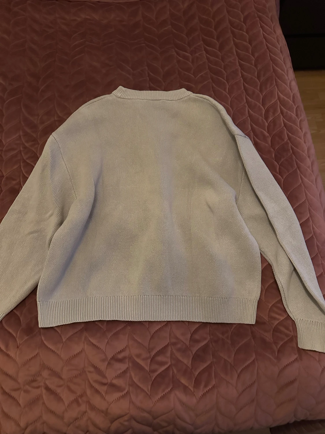 Beige stickad tröja WEEKDAY M - 2