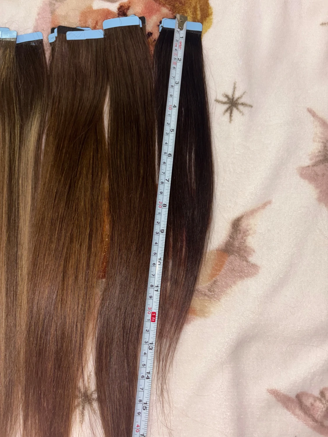 Hårförlängning tape i människohår - 2