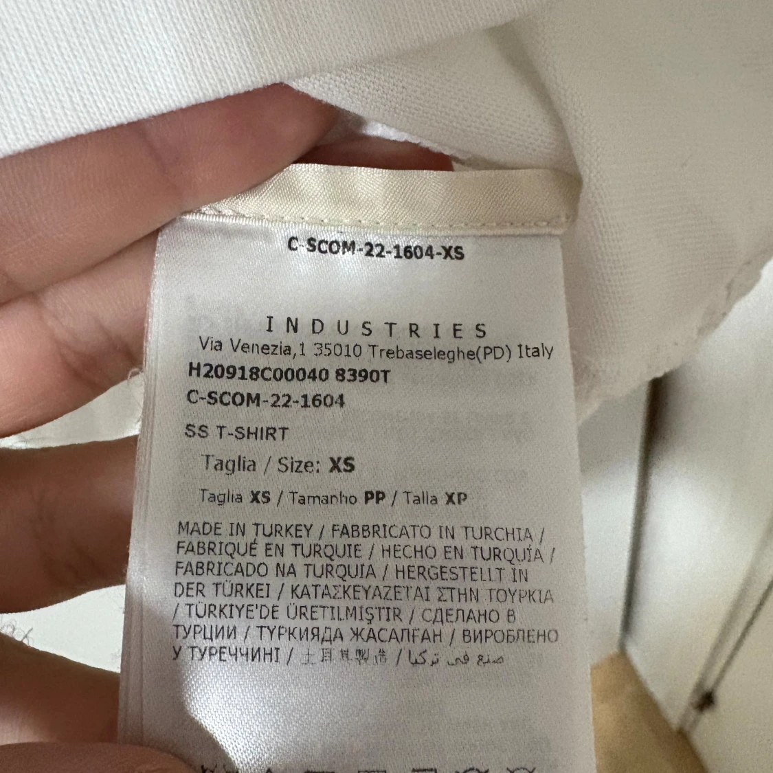 Vit Moncler t-shirt med logga - 3