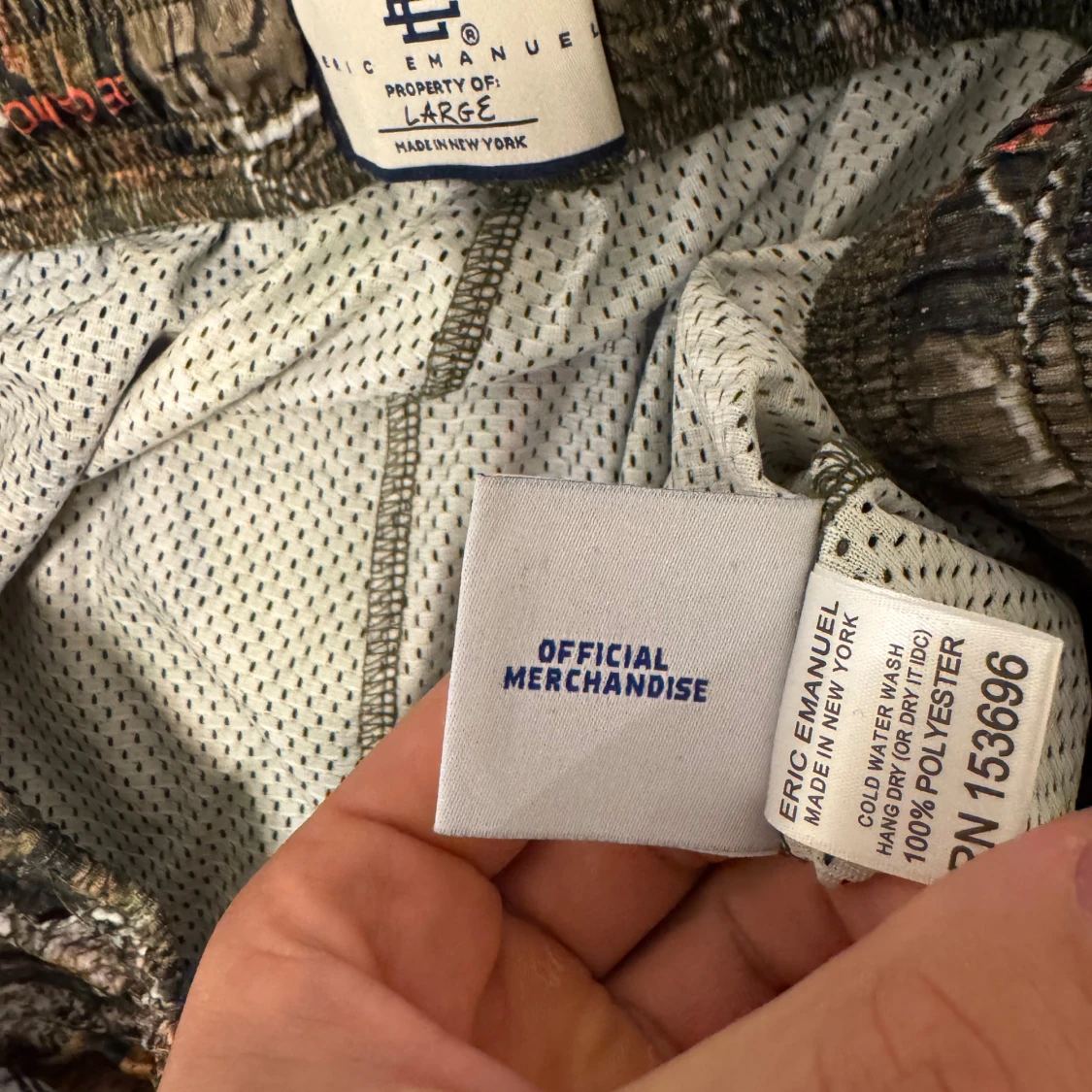 Eric Emanuel camo shorts med logga - 3