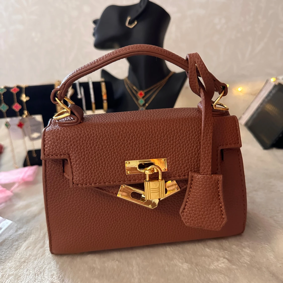 Brun handväska/axelväska