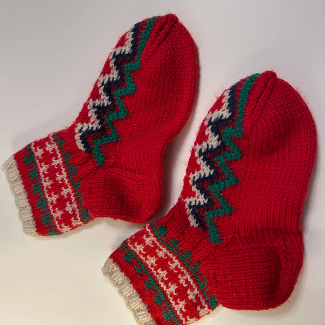 Fina varma stickade strumpor  - 2
