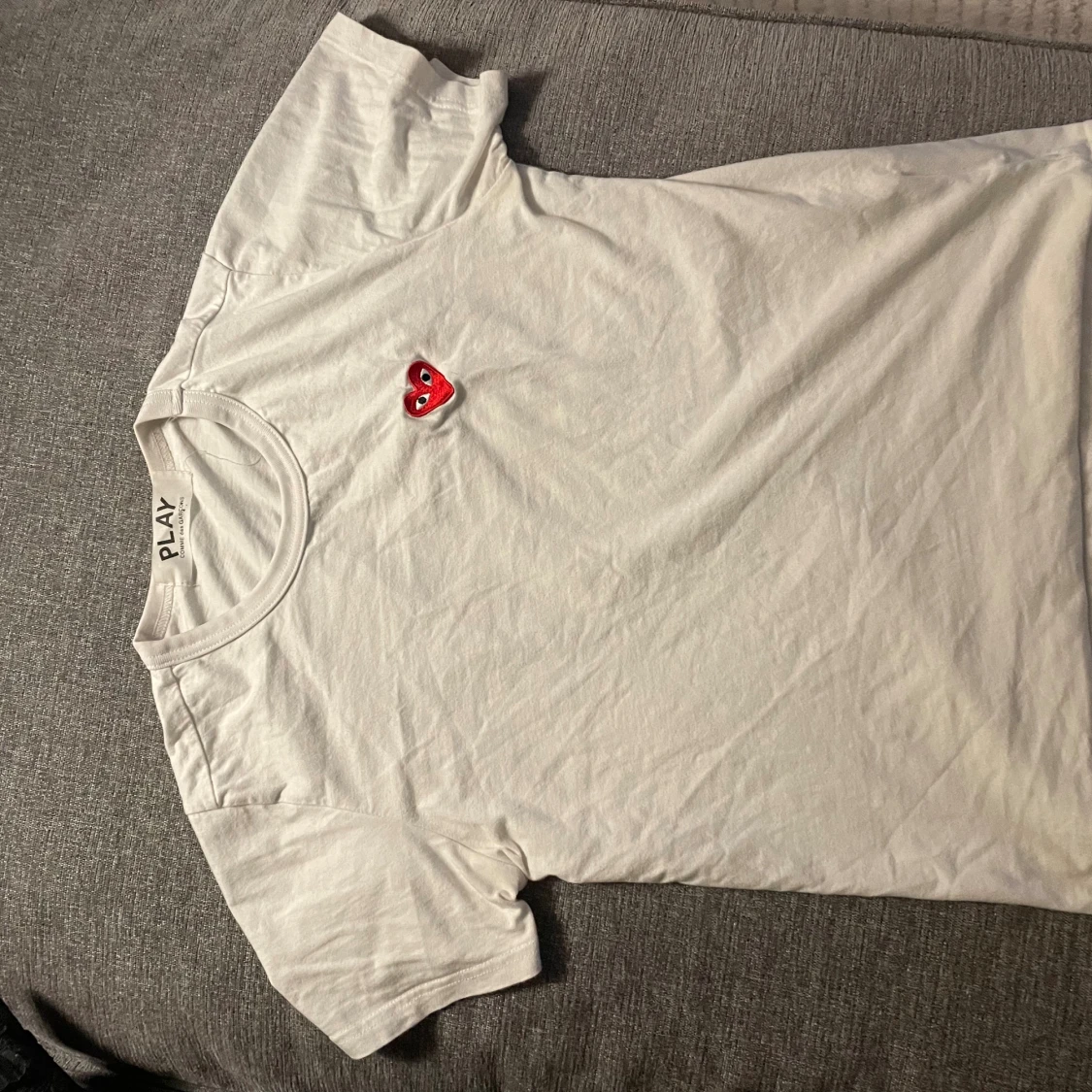 Vit t-shirt Comme des Garçons Play