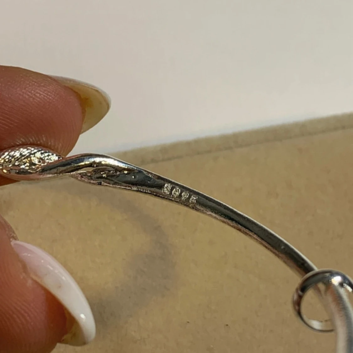 Tvinnat armband i äkta silver 925 - 2