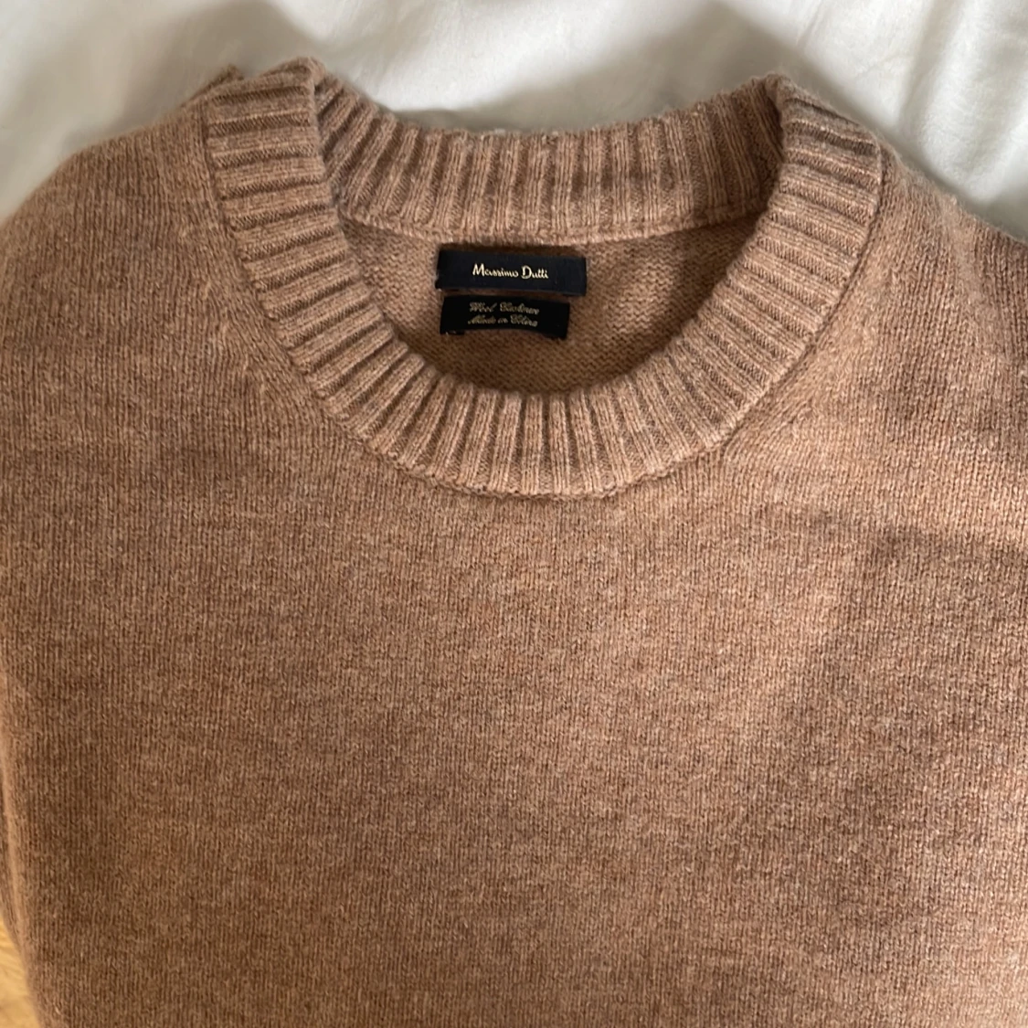Beige kashmirtröja Massimo Dutti - 1