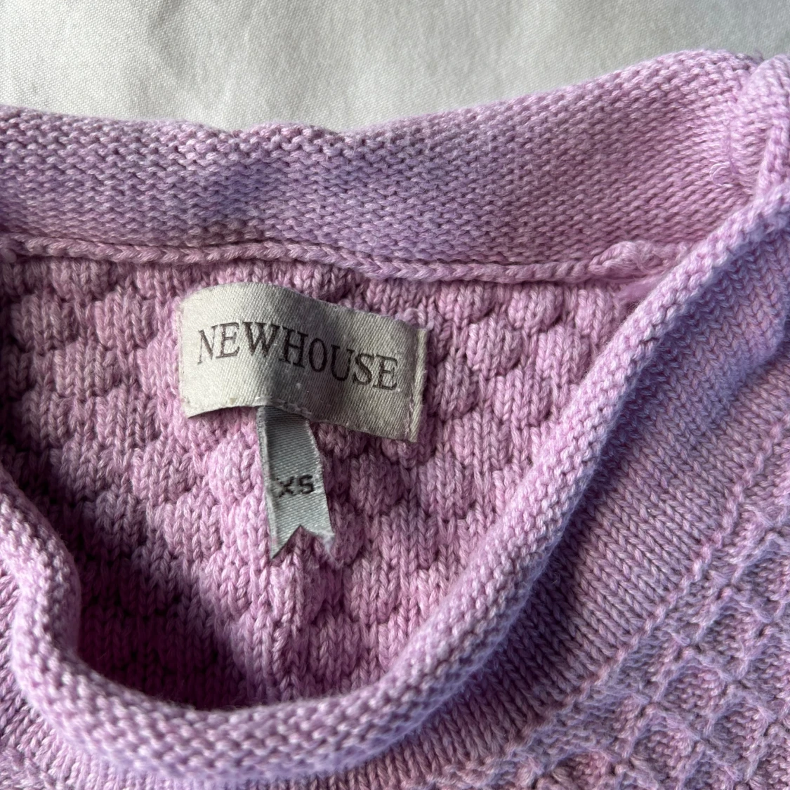 Ljusrosa/lila stickad tröja från Newhouse - 2