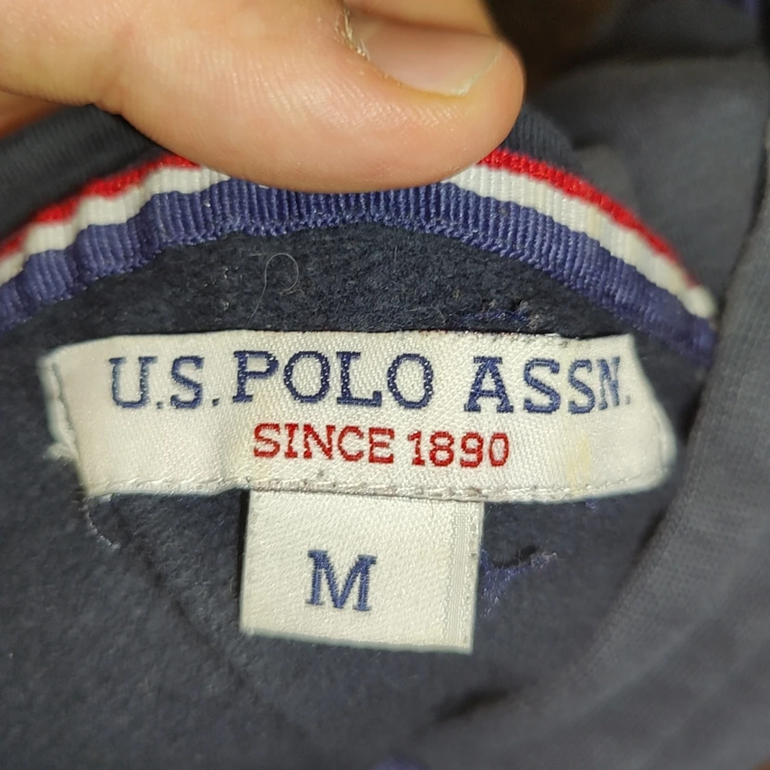 Svart hoodie från U.S. Polo Assn M - 1