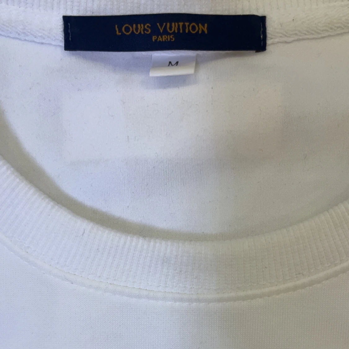 Vit Louis Vuitton sweatshirt med blå logga - 3
