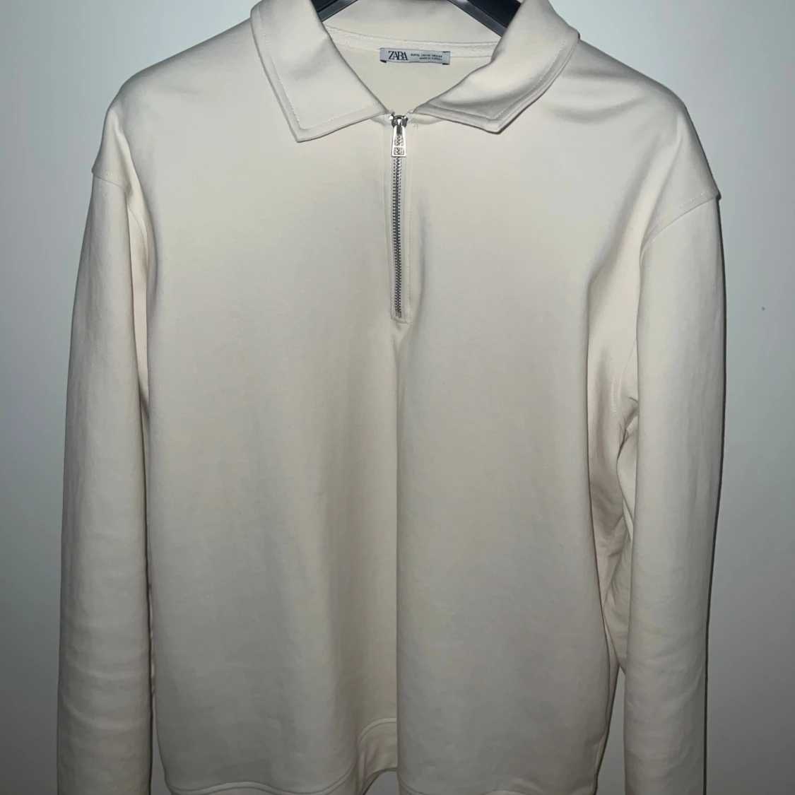Vit half zip tröja från Zara - 1