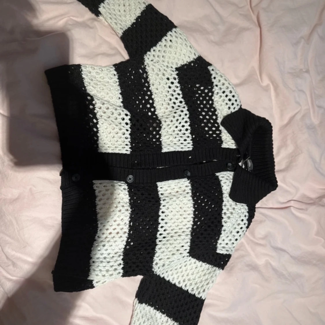 Randig svartvit kofta från H&M Divided - 1