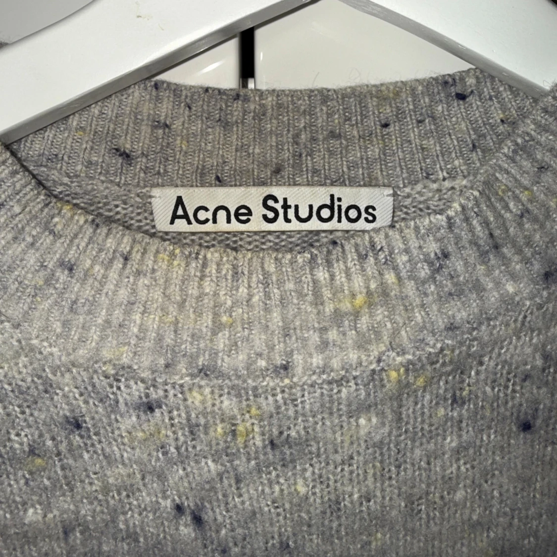 Grå stickad tröja Acne Studios - 1