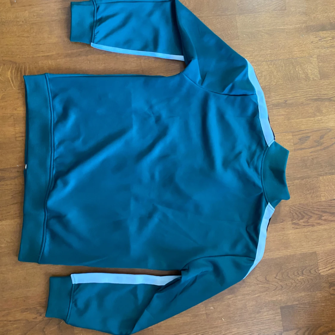  Grön zip hoodie S - 1