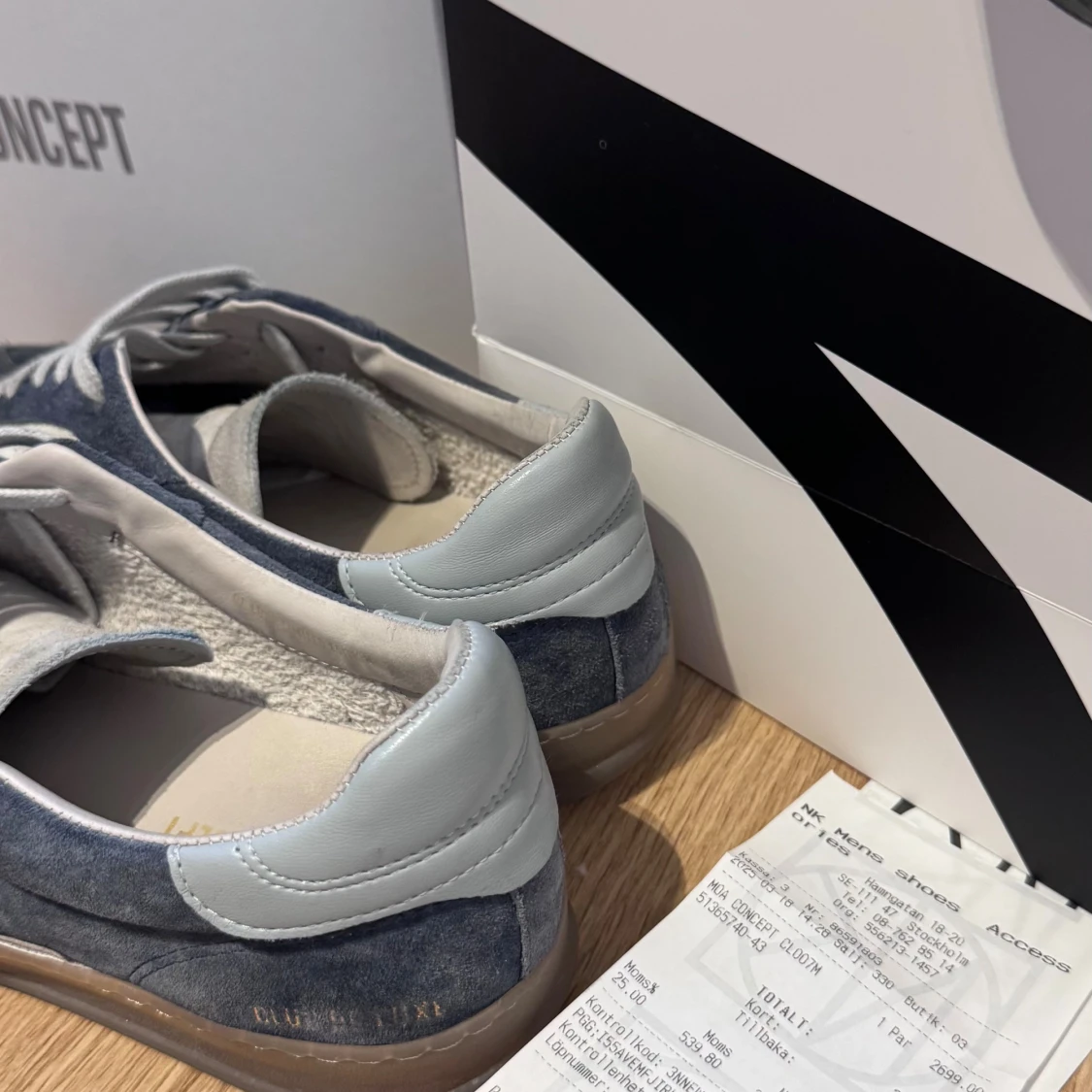 Moa Concept blå mocka sneakers - 2