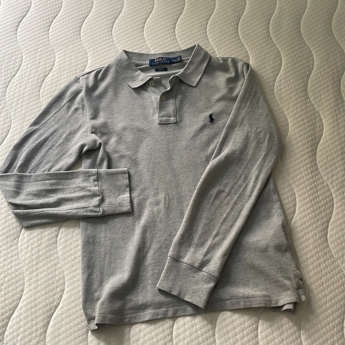 Grå långärmad pikétröja Polo Ralph Lauren - 1