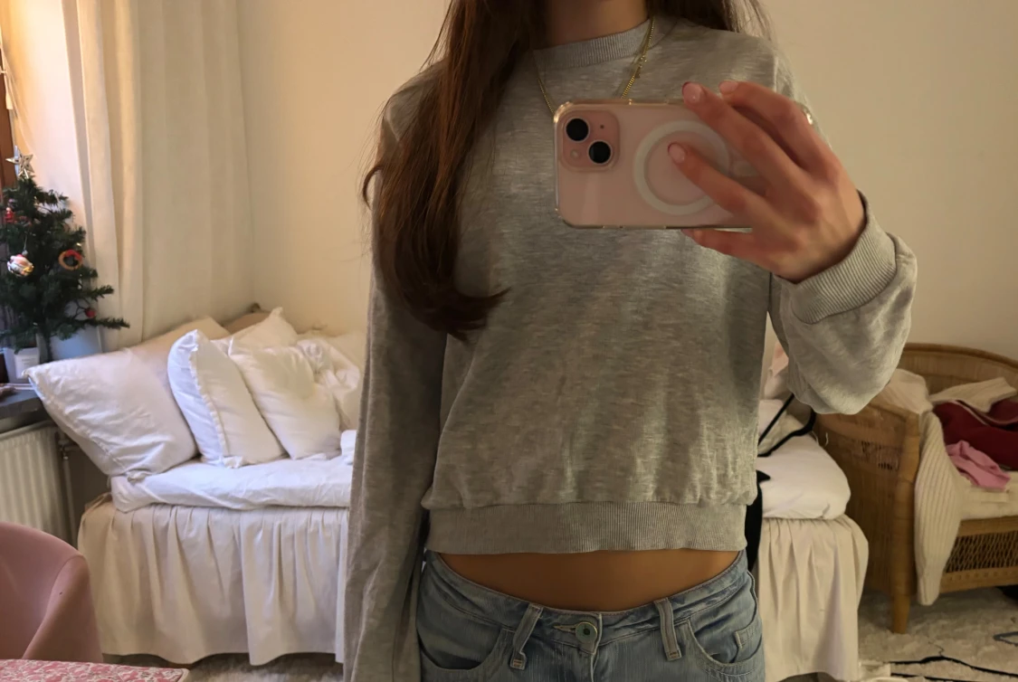 Grå sweatshirt - 1