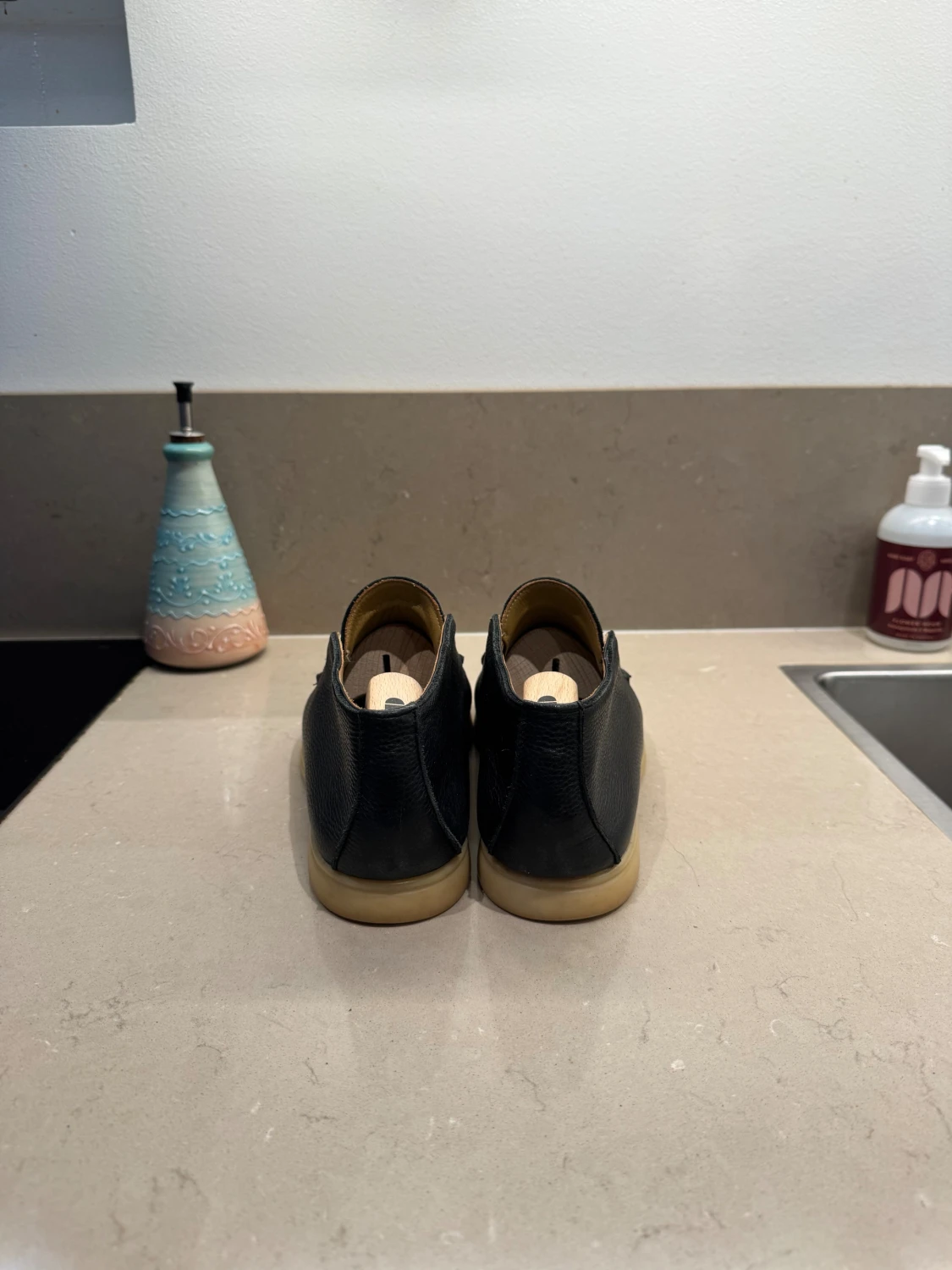 Loro Piana Open Walk – svart hjortläder - 3