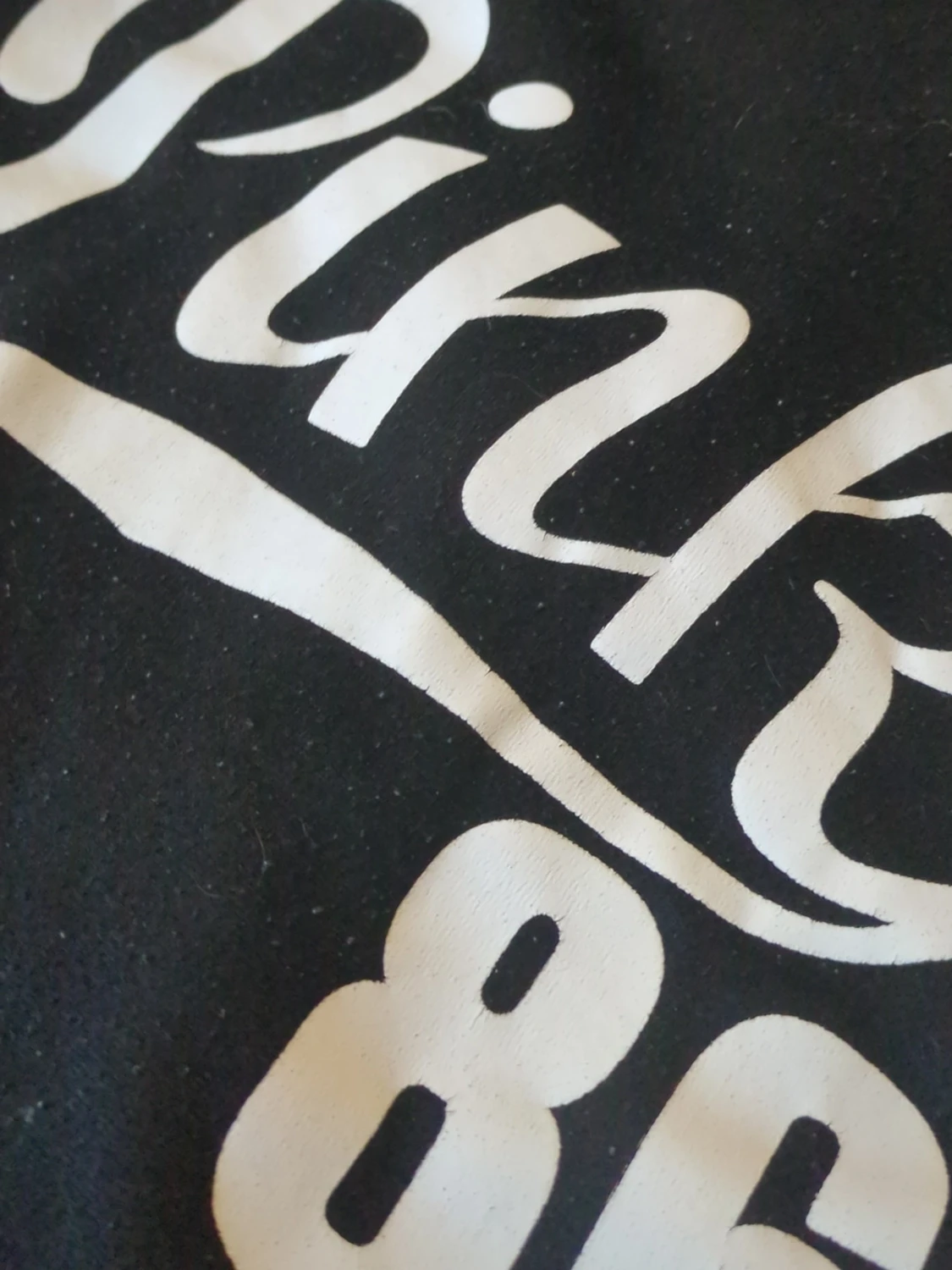 Svart hoodie, pink 86 - 2