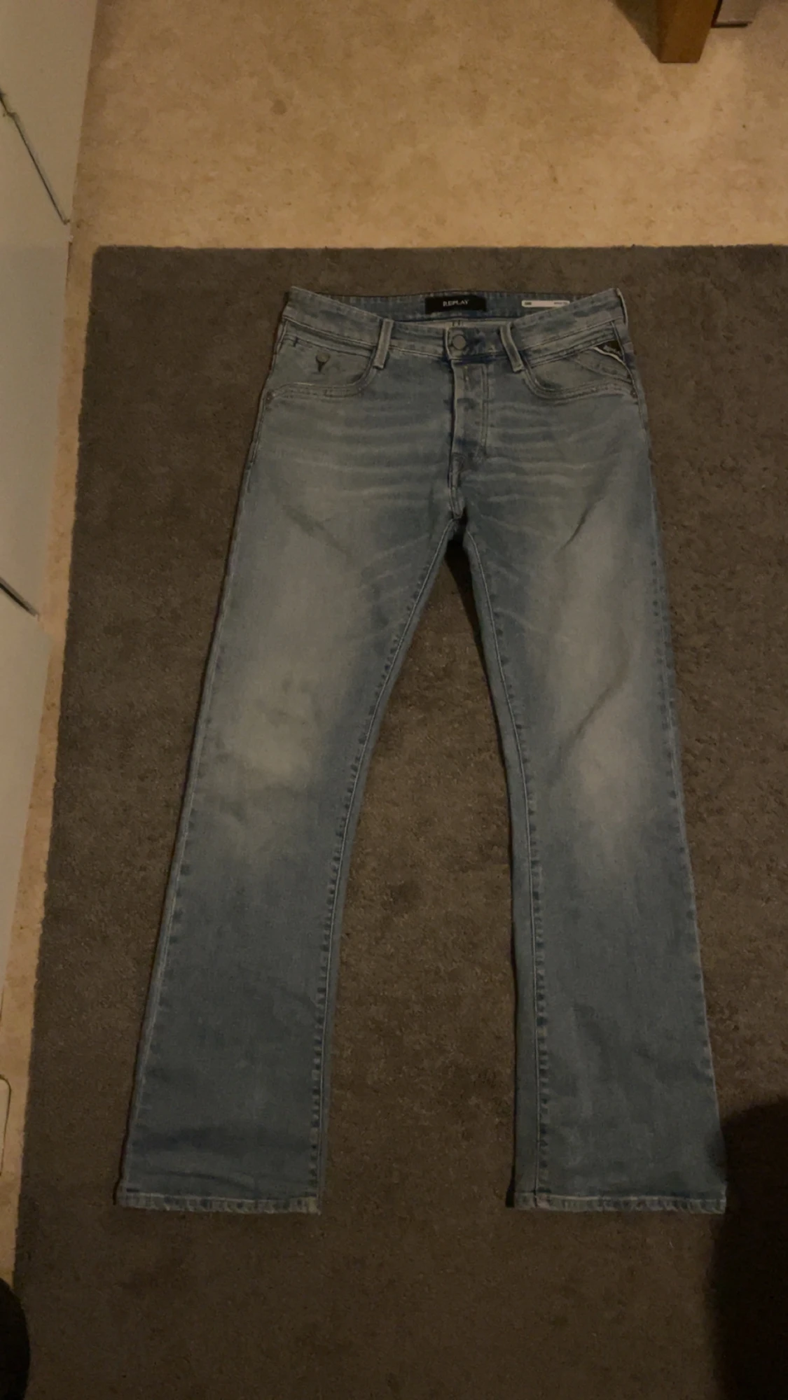 Replay ljusblå jeans regular boot - 3