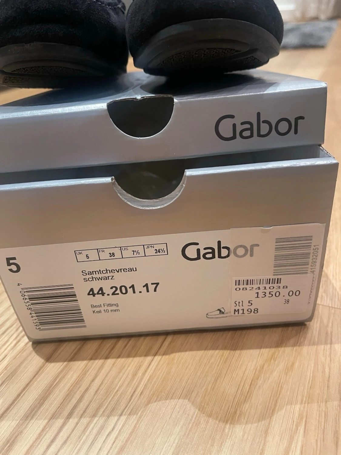 Svarta mockaloafers från Gabor size 37.5 - 3