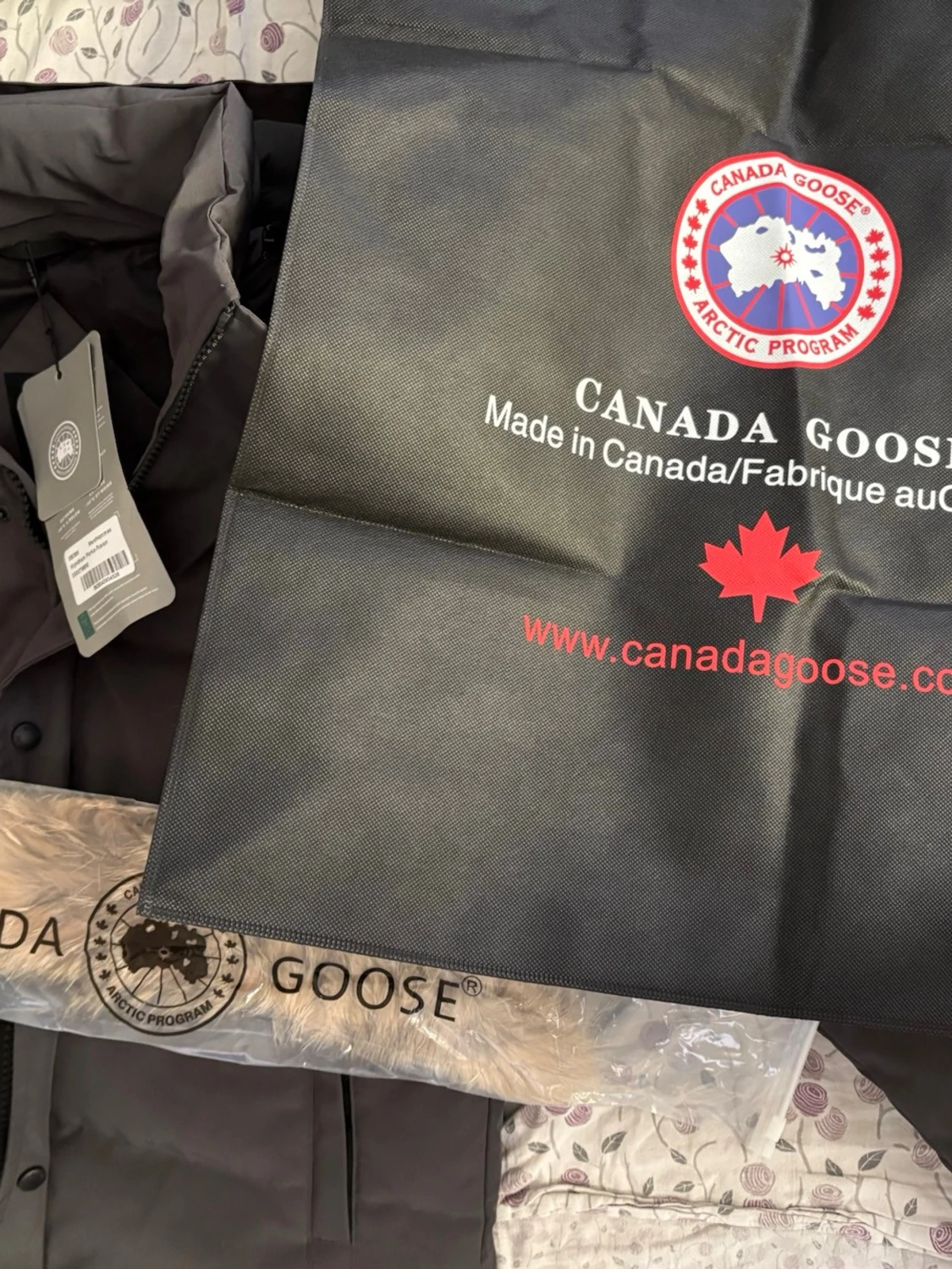 Grå Canada Goose Wyndham Parka - 3