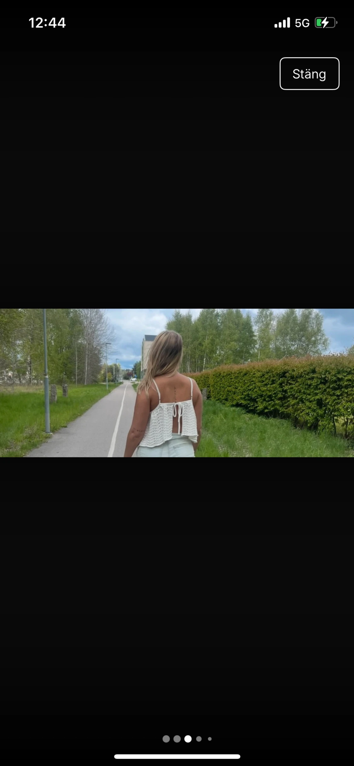 Vit virkad croppad linnetopp - 2